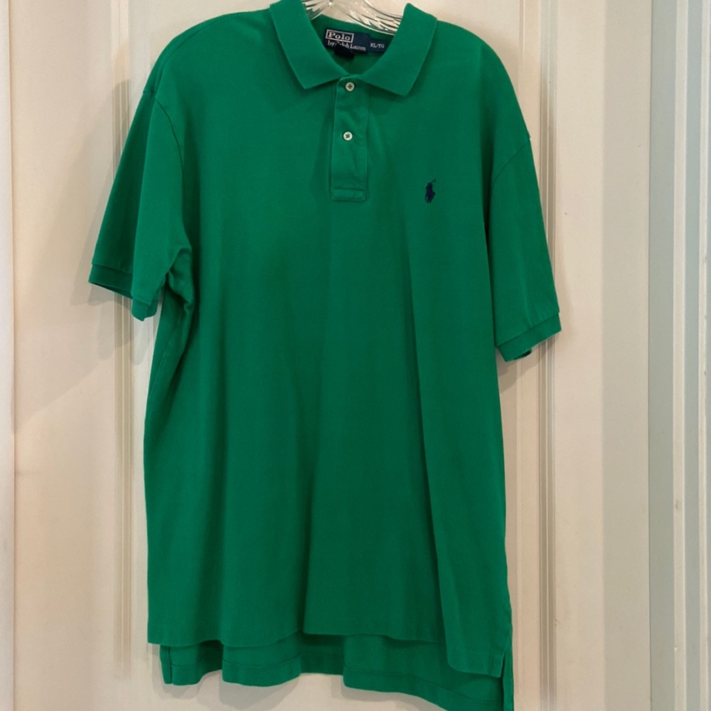 Mens Kelly green polo